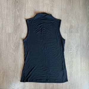 Halogen Black Mockneck Tank